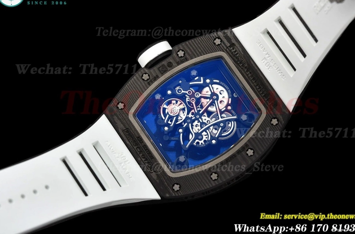 RU NTPT RMUL2 White APS Skeleton Super Clone Crown Dial RM055 0325